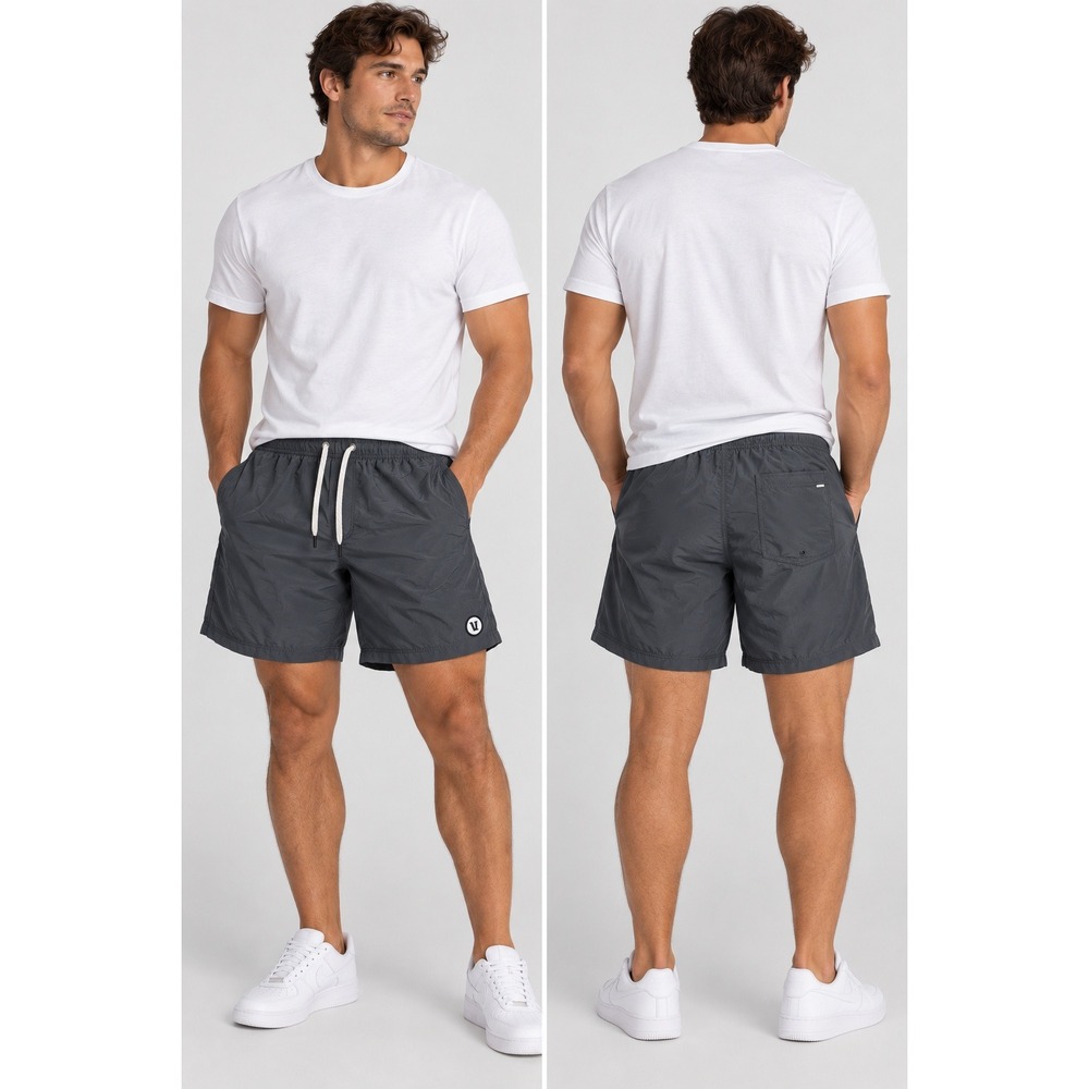 Vuori Shorts Mens XL Gray Kore Performance Athletic Drawstring Elastic Waist